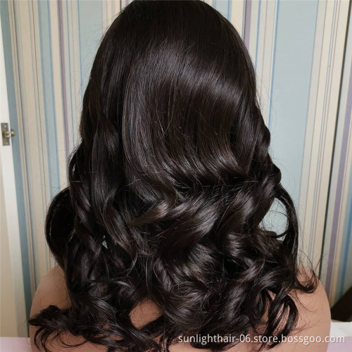 Sunlight Pelucas Naturales Piruca Custom Products Tissage Naturelle Perruque Raw Wig Peruvian Virgin Loose Wave Human Hair